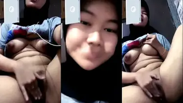 Mahasiswi Hijab VCS Sensual Obati Rindu Pacar